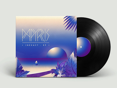 PapyrusCover album cover gradient holidays music sunset vinyl