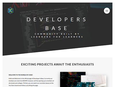 Developers Base design html css ux web design website