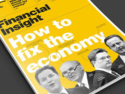 Financial Magazine Cover Design cover design layout magazine typography