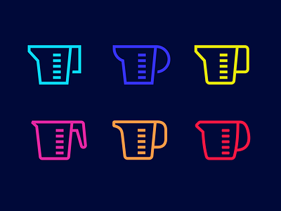 measuring cup color cup icon measuring measuring cup pictogram