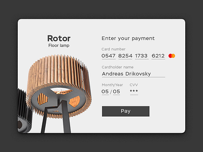 002 Daily Ui Credit Card Checkout card credit card dailyui modal shopping ui ux