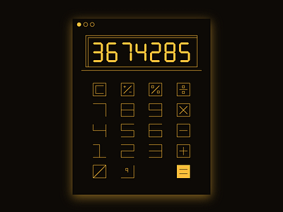 004 Daily Ui Calculator calculator challenge daily ui digital numbers ui