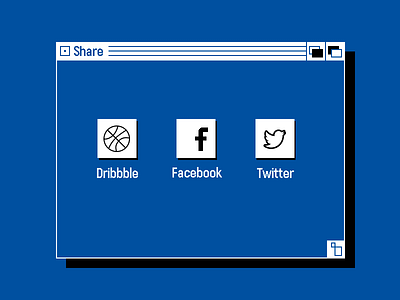 010 Daily Ui Social Share daily ui interface old oldschool share social share