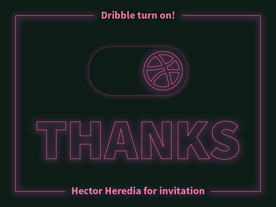 Thanks! dribble invite thanks