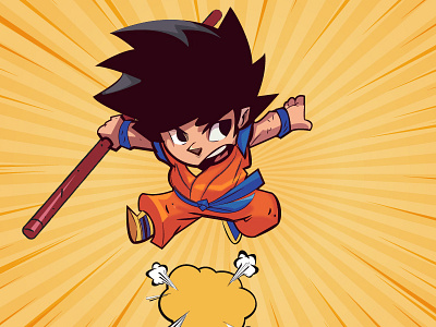 Goku art designer designing graphicdesigning illustrator