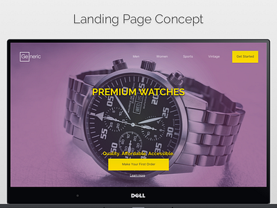 DailyUI #003 Landing Page Concept challenge dailyui landing page