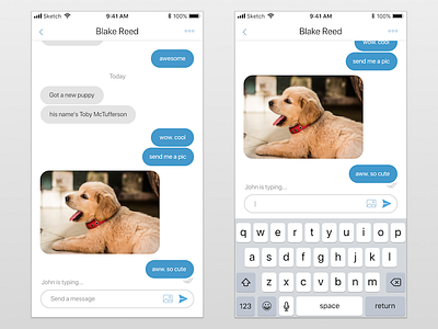 DailyUI #013 Direct Messaging Concept