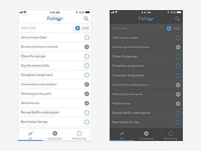 Minimal Todo List - Mobile dark light mobile theme todo todolist