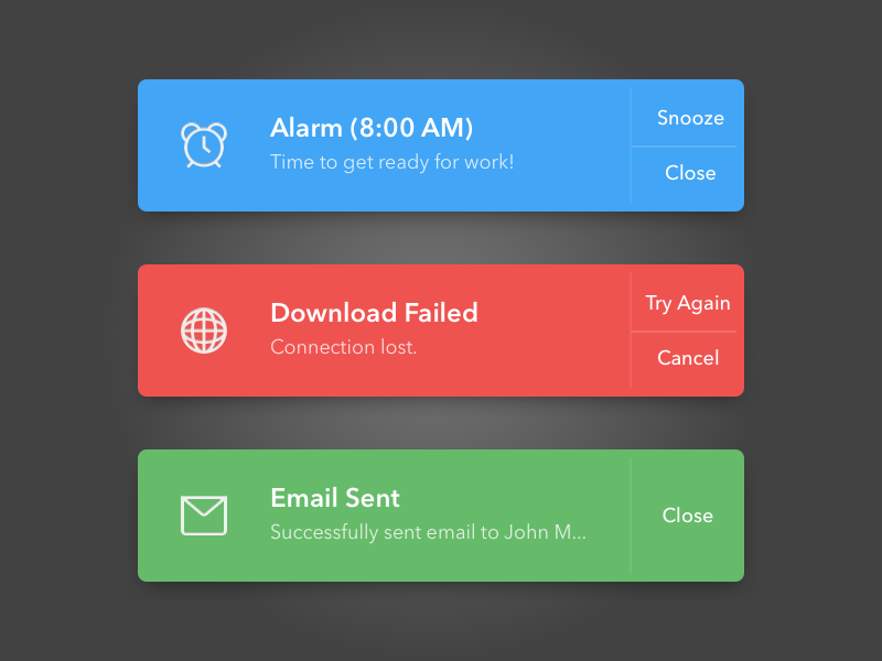 Notifications by Nishan Bajracharya on Dribbble