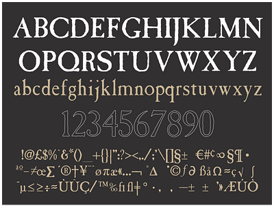 Saving Caslon Antique font typography