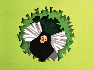 Marmoset Paper Illustration animal art design illustration jungle marmoset monkey paper paper art papercut zoo