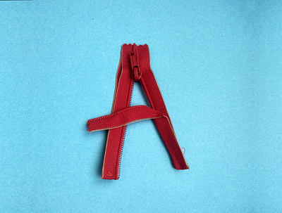 A | Homemade Letters Project a cyrilic design homemade lettering letters paper quarantine life typogaphy zipper