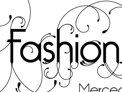 Fashion Week logo capstone hand drawn logo typography
