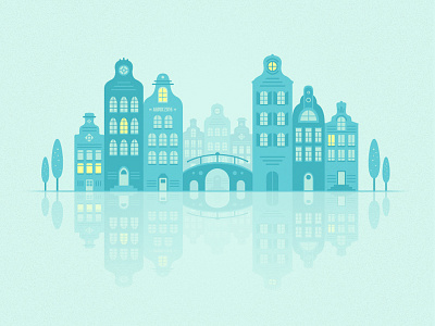Flat Amsterdam amsterdam design flat graphic illustration vector