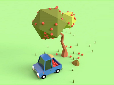 Low poly car