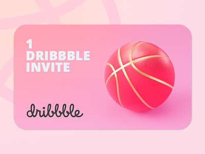 Get Invite 3d 3d art 3d artist art clean color cute design design art dribbble best shot dribbble invite dribbble invites graphic design illustration invitation invitations invite render ui ux