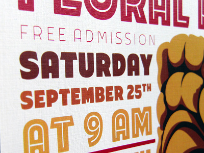 Aloha Festival poster typography vector