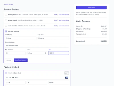 Checkout Page Pattern address apple pay bitcoin cart check out checkout credit card ecommerce google pay gpay indiana indianapolis innovatemap order ordering pay payment processing shop ui