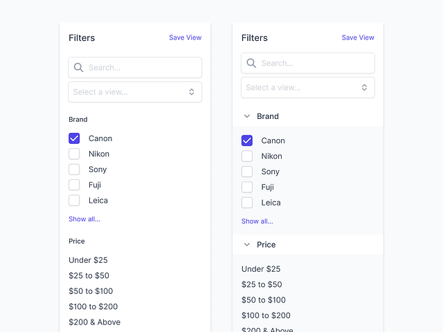 Advanced Filtering by Jon Moore on Dribbble