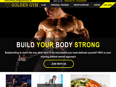 gym web page design by Nisha Gupta on Dribbble