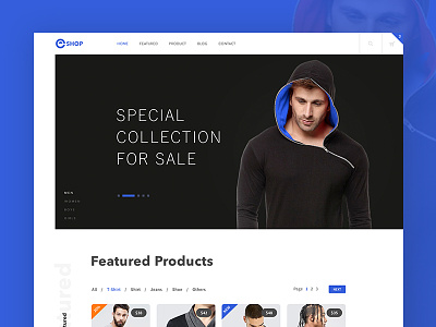 E-Commerce Website Landing Page