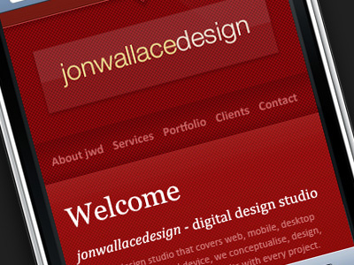 jonwallacedesign - iPhone pocket-sized site