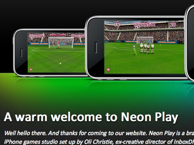 New Neon Play site iphone launch neonplay website