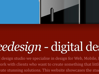 Sneak peek at new jonwallacedesign website gorgeous jonwallacedesign new site red type