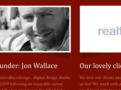 Sneak peek at new jonwallacedesign website gorgeous jonwallacedesign new site red type