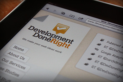 Development Done Right branding and website designwork