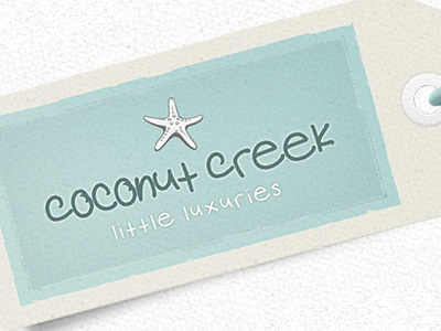 New Coconut Creek logo branding duck egg blue logo starfish typography