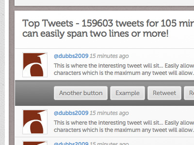 Tweets list from an upcoming web app for TellyBug list museo tweets twitter typography web app