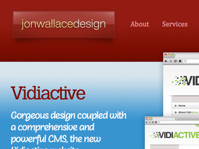 jonwallacedesign 2010 website - preview A design jonwallacedesign red typography web design