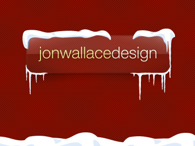 Festive jonwallacedesign logo christmas jonwallacedesign logo red snow