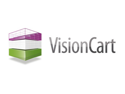 The new VisionCart logo (full logo) 3d green illustrator jonwallacedesign logo purple sudo3d visioncart white