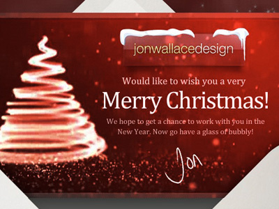 Happy Christmas from the team at jonwallacedesign