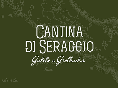 Logo Cantina Di Seraggio branding design flat identity illustrator lettering logo minimal type typography