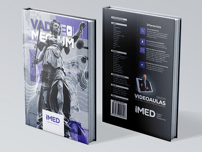 Capa Vade Mecum IMED book book cover cover art cover artwork cover book design direito identity illustrator law law book livro universidade vade mecum