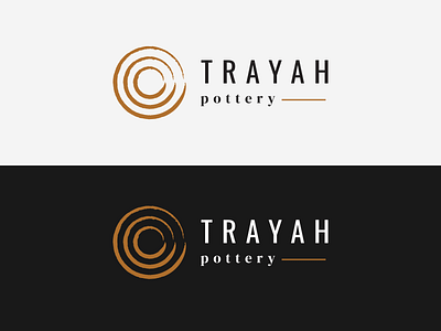 Trayah Pottery Logo brand identity branding design illustration logo logo design logotype vector