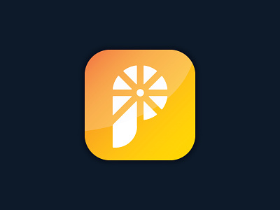 Orange app icon android app icon grocery icon ios ipad iphone orange vector