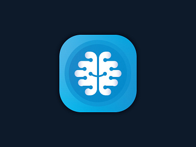 mind shift (brain) App icon android app icon brain icon ios ipad iphone mind sift vector
