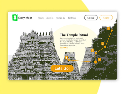 Landing Page for an Explorative Blogging Site blogging branding dailyui003 dailyuichallenge ecommerce folkstories india storytelling