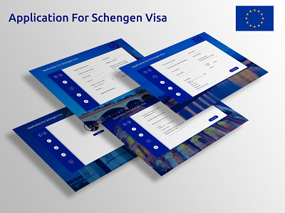 Schengen Visa Application Form Web Concept design adobe application azerbaijan cocept design dribbble form form builder photoshop principle schengen ui ux design visa üeb