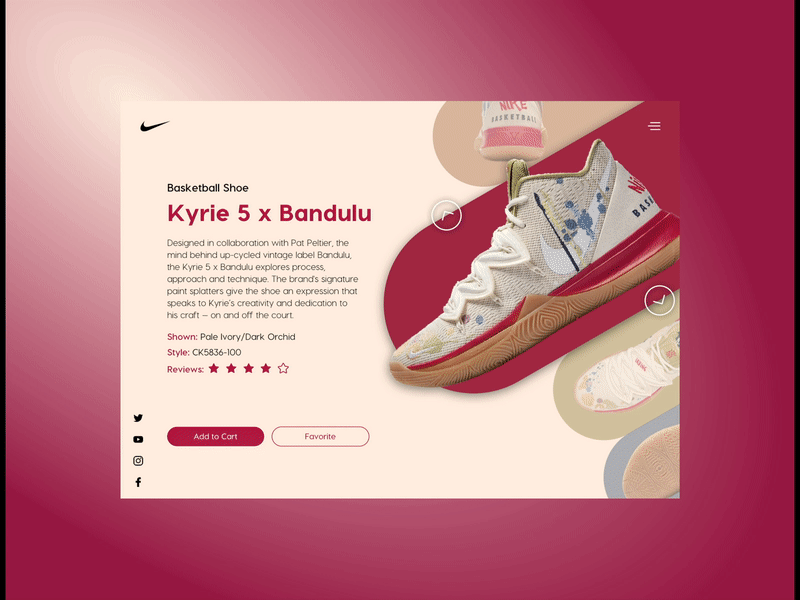 Concept Product Page for Nike adobe animation azerbaijan baku design dribbble nike principle sketchapp sport ui uiux userinterfaces ux webdesign