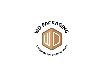 WD Packaging Logo branding design flat logo minimal vector