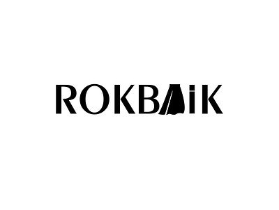 Logo ROKBAIK branding design flat logo minimal vector