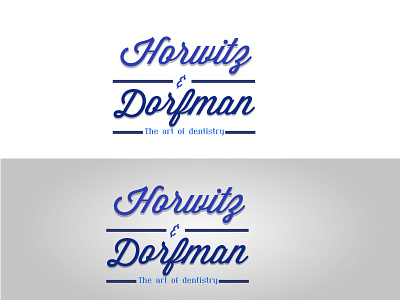 Horwitz & Dorfman logo proposal design graphicdesign logo type typography
