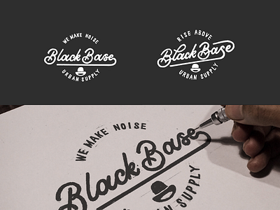 Black Base design drawing hand drawn handlettering illustration lettering logo logotype typography