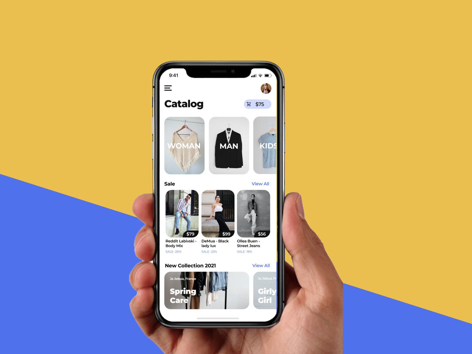 Shoping Mobile App by Kalyaka Studio on Dribbble