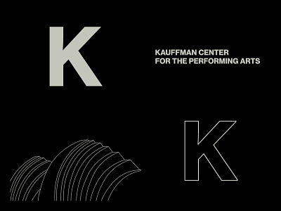 KAUFFMAN CENTER FOR THE PERFORMING ARTS - LOGO brand identity branding logo design print materials